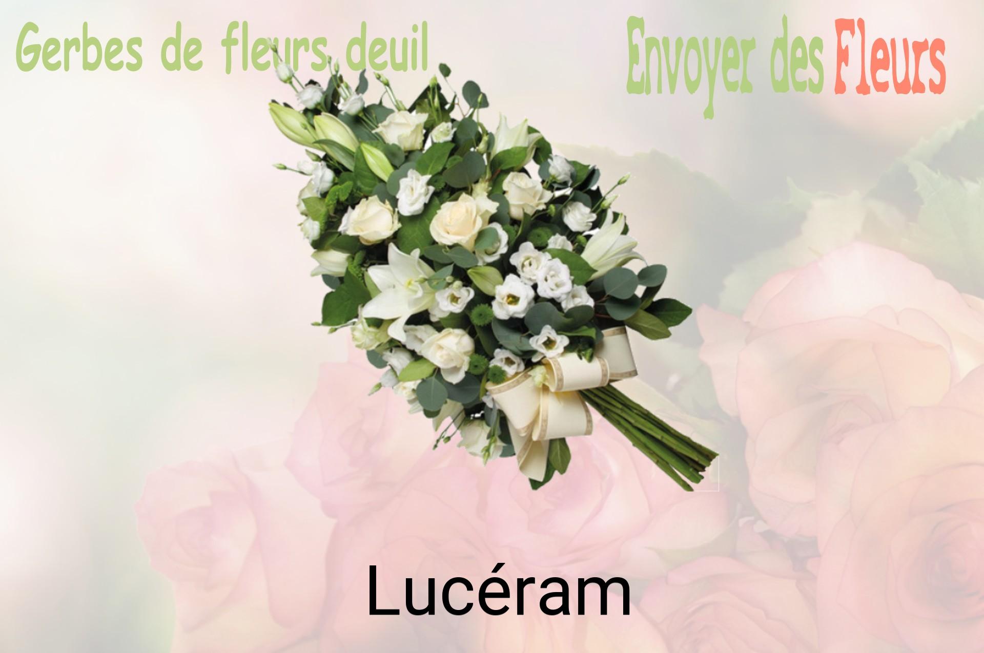 Gerbe de fleurs de deuil livrée à Lucéram